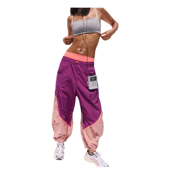 Free people movement Pants - NWT FP Movement Women's Free Throw Pants deep mulberry combo extra small